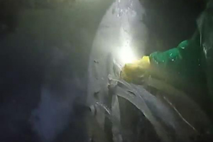 怒江消防水池堵漏现场